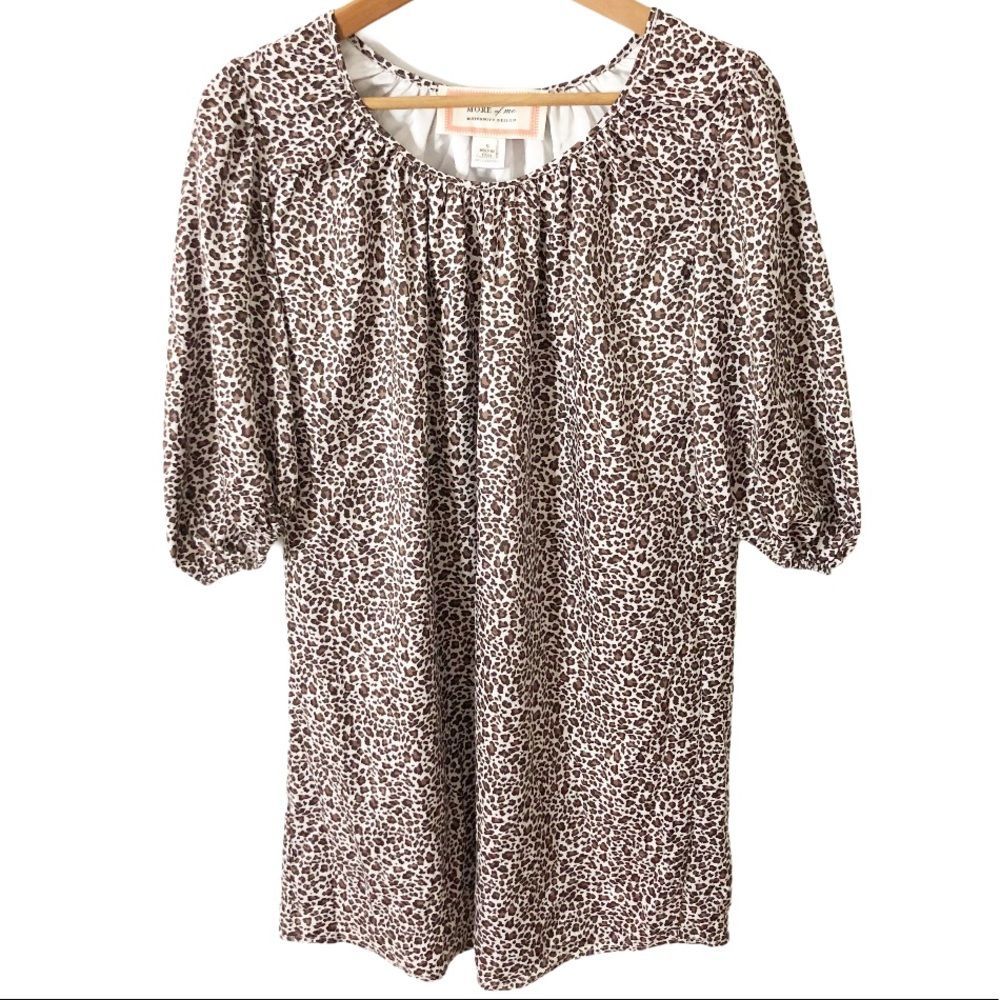 More of Me Maternity Design Silk Leopard Dress